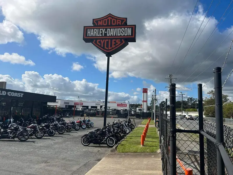 Mown verges and tidy grounds at Harley-Davidson Gold Coast in Nerang